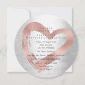 Fancy roze roze goudhartzilver kaart (Voorkant)