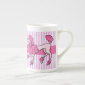 Fancy roze roze roodjes personaliseren porselein kop (Rechts)