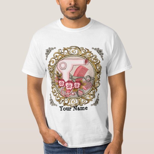 Fancy roze schoonheidsspecialist T-Shirt (Voorkant)