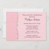 Fancy roze sierstrip — drukproef kaart (Voorkant)