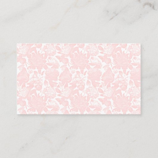 Fancy roze strik baby meisje douche luier loterij informatiekaartje (Achterkant)