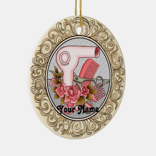 Fancy Rozen Beautician ornament (Rechts)