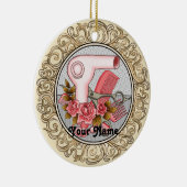 Fancy Rozen Beautician-sieraad Keramisch Ornament (Rechts)