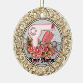 Fancy Rozen Beautician-sieraad Keramisch Ornament (Links)