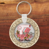 Fancy Rozen Beautician sleutelhanger (Voorkant)