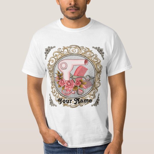 Fancy Rozen Beauticien T-Shirt (Voorkant)