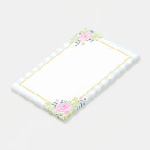 Fancy Rozen Blauwbes Post-it® notes (Schuin)