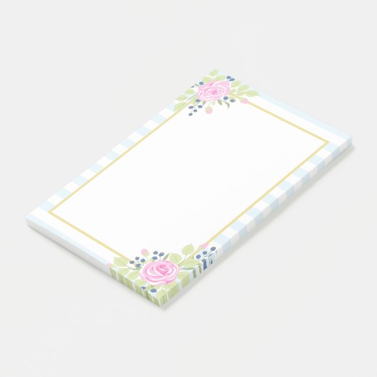 Fancy Rozen Blauwbes Post-it® notes (Schuin)