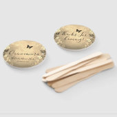 Fancy Rozen Quinceanera Gold Favor Bag Handwaaier (Niet-gemonteerd)