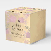 Fancy Rozen Quinceanera Gold Favor Box Bedankdoosjes (Voorkant Zijde)