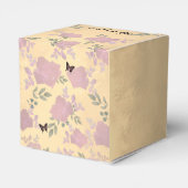 Fancy Rozen Quinceanera Gold Favor Box Bedankdoosjes (Achterkant)