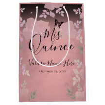 Fancy Rozen Quinceanera Roze Medium Gift Bag