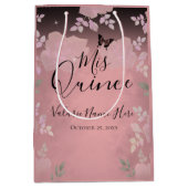Fancy Rozen Quinceanera Roze Medium Gift Bag Medium Cadeauzakje (Voorkant)
