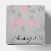 Fancy Rozen Quinceanera Silver Favor Box Bedankdoosjes (Bovenkant)