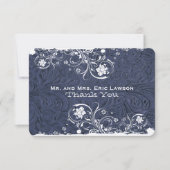 Fancy Rustisch blauw leder Kijk bedankt (Voorkant)