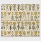 Fancy Scandinavian Flowers Cadeaupapier (Vlak)