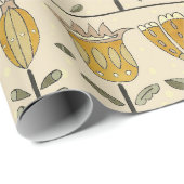 Fancy Scandinavian Flowers Cadeaupapier (Rol Hoek)