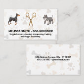 Fancy schaar | Doggies Visitekaartje (Voorkant / Achterkant)