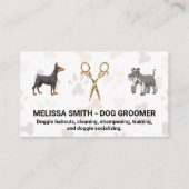 Fancy schaar | Doggies Visitekaartje (Voorkant)