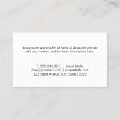 Fancy schaar | Hondenpootje | Dalmatische Puppy Visitekaartje (Achterkant)