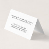 Fancy schaar | Hondenpootje | Dalmatische Puppy Visitekaartje (Achterkant)