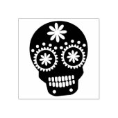 Fancy schedel rubberstempel (Afrduk)