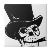 Fancy schedel tegeltje (Voorkant)