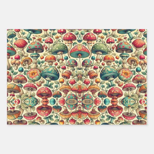 Fancy schimmels inpakpapier vel (Voorkant 3)