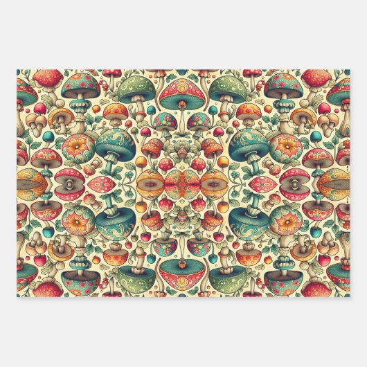 Fancy schimmels inpakpapier vel (Voorkant)