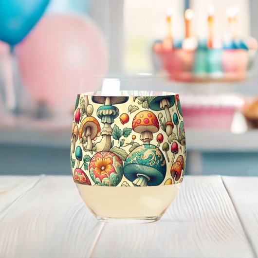 Fancy schimmels wijnglas zonder voet (Insitu (Baby Shower))