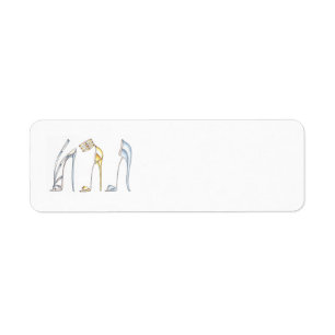 Fancy schoenen retourneren adreslabels etiket