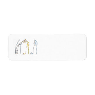 Fancy schoenen retourneren adreslabels etiket