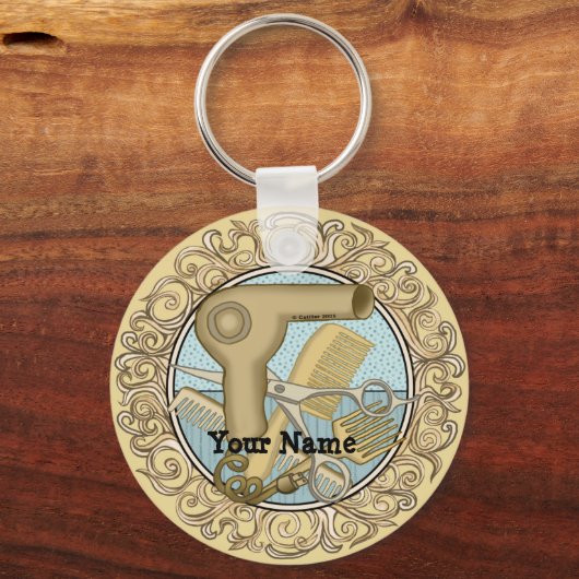 Fancy schoonheidsspecialist sleutelhanger (Voorkant)