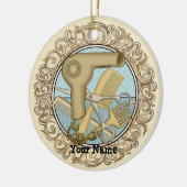 Fancy schoonheidsspecialiste keramisch ornament (Links)