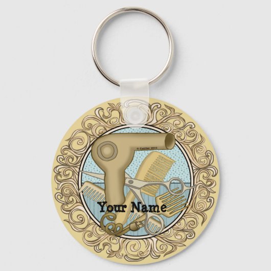 Fancy schoonheidsspecialiste   sleutelhanger (Voorkant)