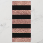 Fancy Script 4x9 Bruiloft Menu Kaart Voor Bord (Achterkant)