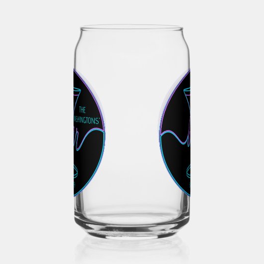 Fancy Script Drinkware Set Bier Blikvorm Glas (Rechts)