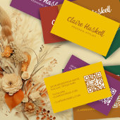 Fancy Script Echte Herfst Minimalistische Moderne  Visitekaartje