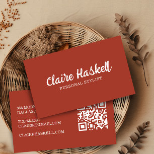 Fancy Script Echte Herfst Minimalistische Moderne Visitekaartje