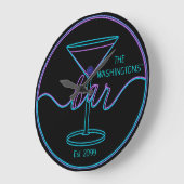 Fancy Script Fun Bar Grote wandklok (Hoek)