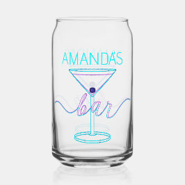 Fancy Script Fun Colours Fun Bar Blikvorm Glas