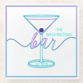 Fancy Script Fun Colours Fun Bar Glazen Onderzetter