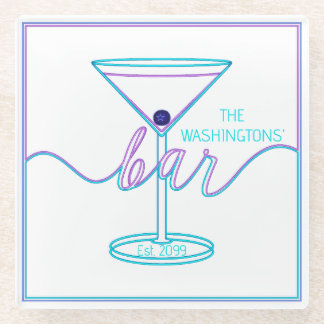 Fancy Script Fun Colours Fun Bar Glazen Onderzetter