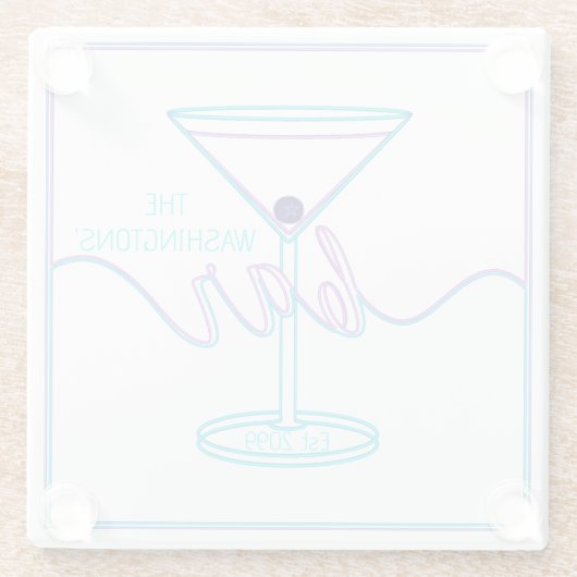 Fancy Script Fun Colours Fun Bar Glazen Onderzetter (Achterkant)