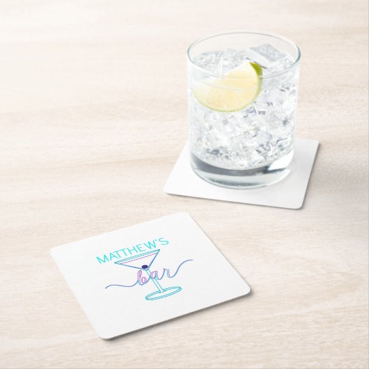 Fancy Script Fun Colours Fun Bar Kartonnen Onderzetters (Insitu)