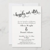 Fancy script, gelukkig altijd na zwart en wit kaart (Voorkant)