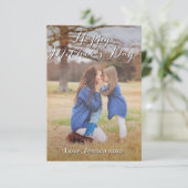 Fancy script Happy Moederdag-kaart Kaart (Staand voorkant)