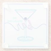 Fancy Script Leuke Kleuren Leuke Bar Glazen Onderzetter (Achterkant)