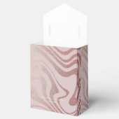 Fancy script RoseGold Bedankt voor je bruiloft Bedankdoosjes (Geopend)