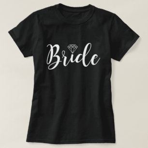 Fancy Script Typografie   Bride T-shirt